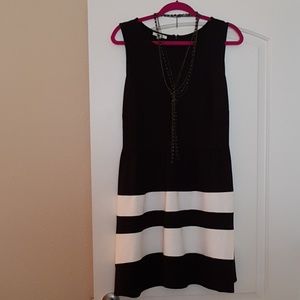 Maurice's black and white stripe dress